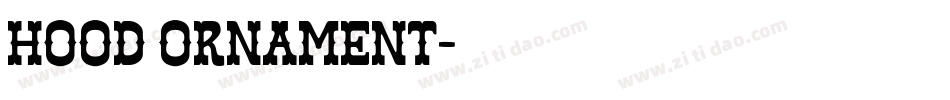 Hood Ornament字体转换